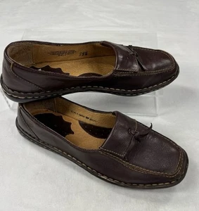 Born Damenschuhe 6M handgefertigte Leder-Loafer braune Slipper flache bequeme Freizeit - Bild 1 von 18