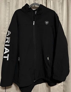 Ariat Men's Logo Charcoal Softshell Jacket Choose Size XL - Picture 1 of 5