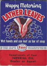 Vintage Complimentary  Pkg. Happy Motoring LATHER LEAVES from IMPERIAL OIL -Esso
