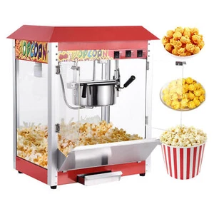 Commercial Popcorn Machine Maker Popper Countertop Style Large 8-Ounce Kettle US - Picture 1 of 14