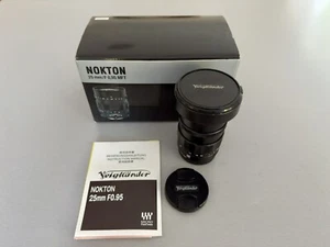 Voigtländer Voigtlander Nokton 25mm F/0.95 MF Lens Olympus MFT cameras - Picture 1 of 12