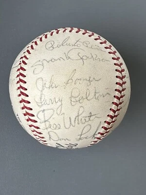 1968 Phila. Phillies TEAM SIGNED Official NL Baseball 22 sigs w/ Callison JSA - Image 1 of 4