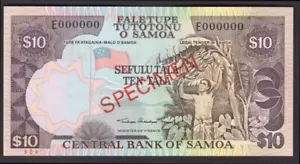 Samoa: Central Bank, 10 tala, Specimen. (2002), Series E, UNC - Picture 1 of 2