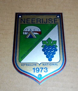 Ancien badge plaque calandre R3CB RCCCB 43e RALLY NATIONAL CAMPING CARAVANE 1973 - Picture 1 of 2