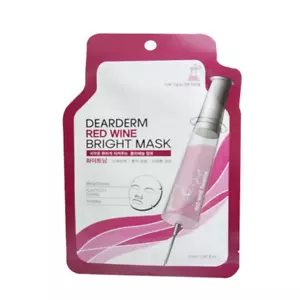 12 pack Korean Dearderm Facial FACE Mask Sheets Soothing Calm Red Wine - Picture 1 of 1