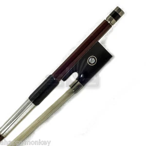 Sky New 4/4 Full Size Violin Bow Carbon Fiber Double Eye Abalone-Brown Straight  - Picture 1 of 5