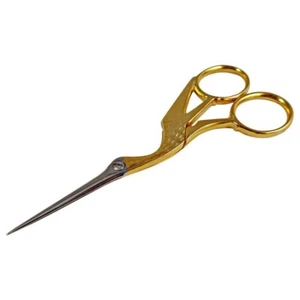 EKS Solingen Storck Scissors 11 cm Nickel-Gold Plated EK 3-28 N - Picture 1 of 4