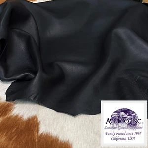 Avetco Economy Lamb Nappa Leather Hide – Soft Sheep Skin Black 2–3 oz - Picture 1 of 7