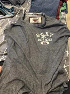 mens superdry t shirt large grey - Picture 1 of 3