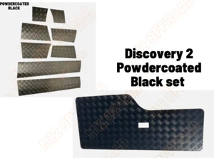 Discovery 2 zócalo de puerta inferior (3 y 5 puertas) y tarjeta de puerta placa a cuadros de 2 mm negro - Imagen 1 de 5