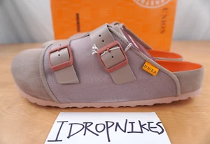 Zuecos de cuero Birkenstock x Union Bimshire EXQ talla 9 para hombre (11 W) - gris sombra - Imagen 1 de 12