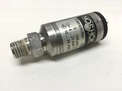 Noshok 100-300-1-1-2-7 Pressure Transmitter 10-30VDC IN, 4-20mA OUT, 0-300 psi - Image 1 of 4