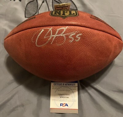 Derrick Brooks Tampa Bay Autographed Signed NFL Authentic Wilson Football (PSA) - Image 1 of 4