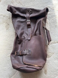 SADDLEBACK LEATHER MILITARY DUFFLE BAG DARK COFFEE BROWN 2023 CLUB EXCLUSIVE NEW - Picture 1 of 5
