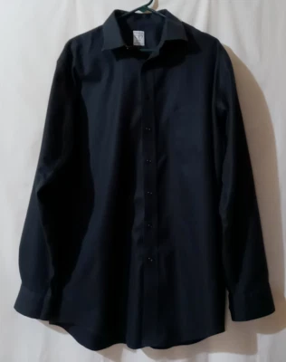 Pronto Uomo 纽扣礼服衬衫 100% 棉 17 36/37 高 非铁 — 第 1/4 张图片