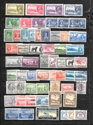 NEWFOUDLAND  LOT   1923 to 1947  MINT HR and USED  FVF  SEE PHOTOS - Image 1 of 2