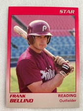 1989 Reading Phillies-STAR Minor League Baseball Card-Frank Bellino