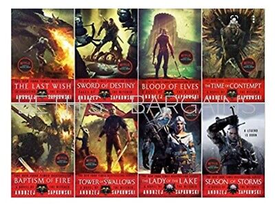The Witcher Complete 8 Books Series LARGE PAPERBACK NEW Set By Andrzej Sapkowski • 139.93€