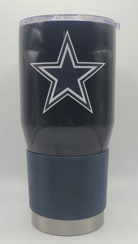 NFL Dallas Cowboys 30oz Vacuum Insulated Stainless Steel Travel Tumbler Cup Mug Cover