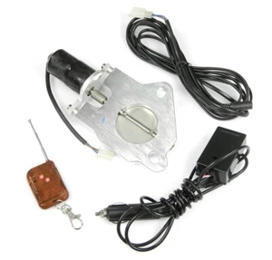 STAINLESS UNIVERSAL EXHAUST CUTOUT-OUT VALVE E-CUT KIT REMOTE 2.25" / 57mm - Afbeelding 1 van 3