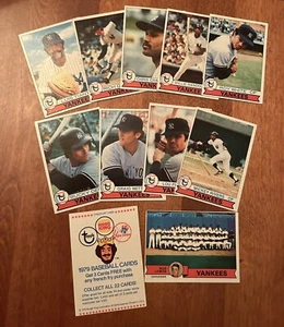 1979 Topps Burger King Yankees singles - Complete your set - Volume Discount - Picture 1 of 33