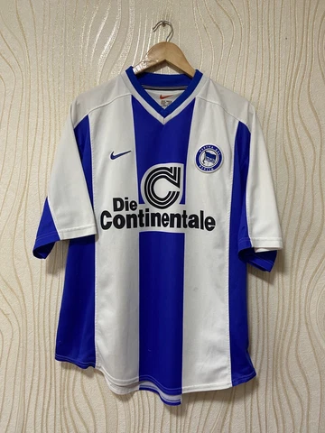 HERTA BERLIN 1998 2000 HOME FOOTBALL SHIRT SOCCER JERSEY NIKE sz XL MEN Cover