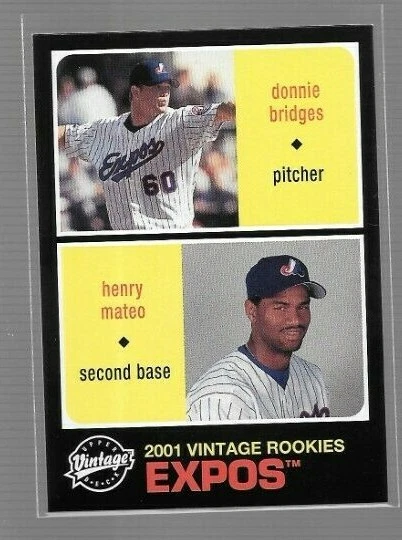 2002 Upper Deck Vintage Expos Rookies Donnie Bridges/Henry Mateo #197 - Image 1 of 1