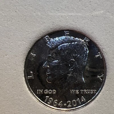 1964-2014 50th Anniversary John F. Kennedy Coin 1/10 oz. 999 Silver Round - Image 1 of 4