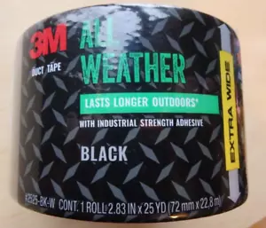 3M All Weather Duct Tape, 2.83 inches by 25 yards, 2525-BK-W, 1 roll - Picture 1 of 3