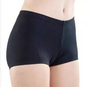 Body Wrappers MT281 Women's Size 2X (16) Black Boy Cut Brief Shorts - Picture 1 of 1