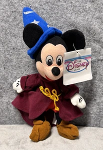 Disney Store - Sorcerer Mickey Mouse - Fantasia 2000 - 9" Bean Bag Plush *NWT - Picture 1 of 8