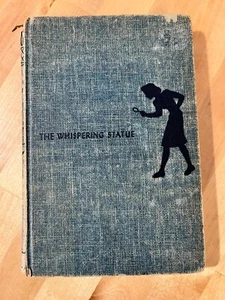 Nancy Drew Mystery- The Whispering Statue Carolyn Keene  1937 Blue Tweed Cover - Picture 1 of 13