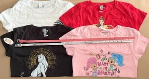 Girls T Shirt Belt Lot -Lion King Shimmer and Shine Disney Princesses -XL 14/16 - Picture 1 of 4