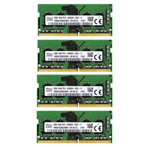 New Hynix 32GB 4X8GB DDR4 3200MHz PC4-25600 1RX8 SODIMM Memory Ram HMA81GS6CJR8N - Picture 1 of 4