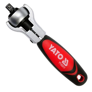 Drehkopfratsche Ratsche für Bits+Steckschlüssel Umschaltknarre 180° Knarre 1/4"  - Bild 1 von 4