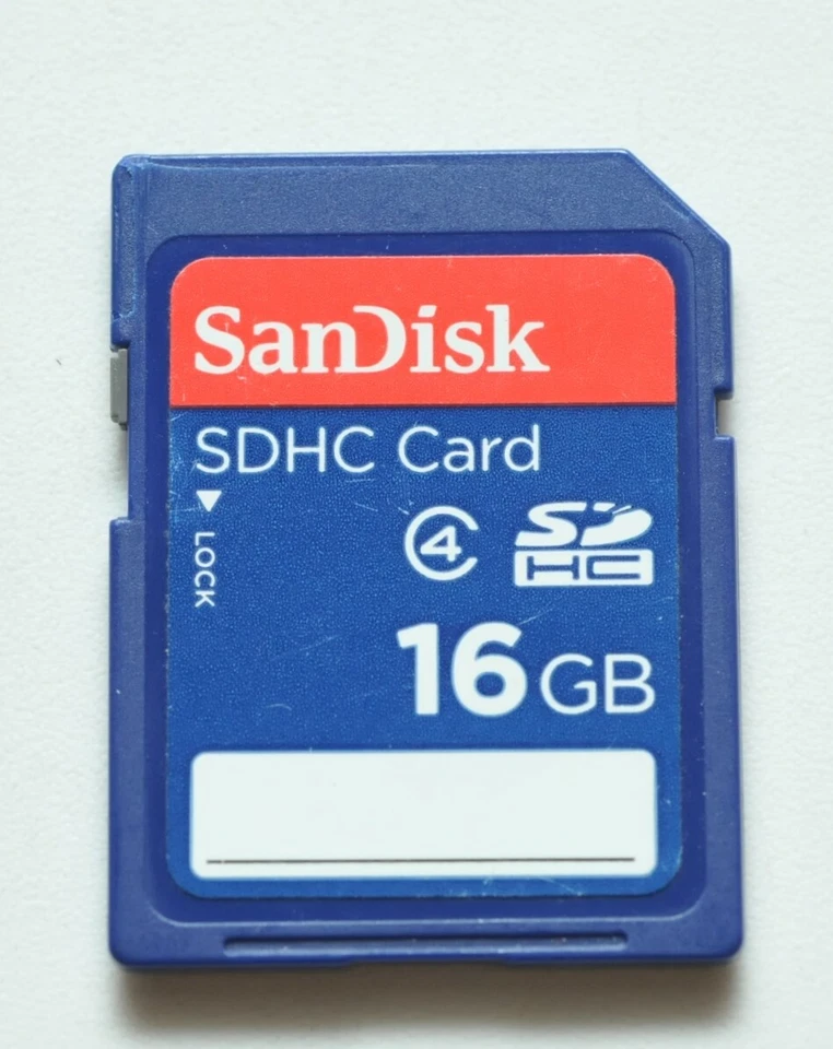 Sandisk 16GB  SD SDHC Memory Card for Nikon Canon Sony Cameras - Image 1 of 1