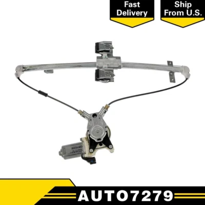 Rear Window Regulator w/ Motor Left Driver Side For Dakota Crew/ Quad Cab - Image 1 of 3