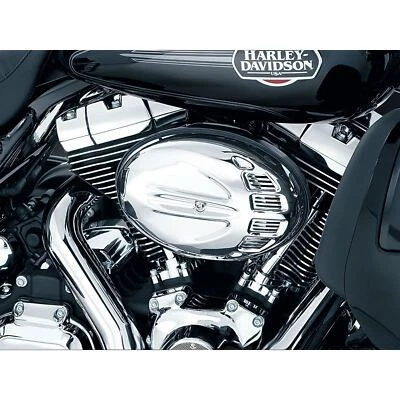 Cubierta purificadora de aire Kuryakyn - escarabajo cromado - para modelos Harley '01-17 8407 Foto 1 de 4