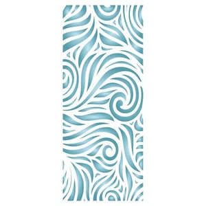Slimline Waves Stencil, 10 x 23 cm - Sea Ocean Card Making Slimline Dies Stencil - Picture 1 of 8