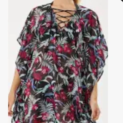 Women’s Tommy Bahama Midnight Orchid Swim Cover Up - Image 1 of 4