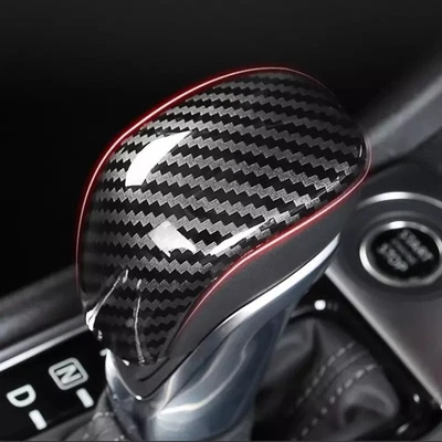 ABS Carbon fiber look Gear Shift Knob Cover Trim For Nissan Altima 2019-2024 Foto 1 de 4
