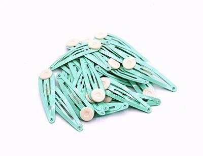 30 pinzas de presión para el cabello de hierro surtidas colores mezclados almohadilla de pegamento de 2" y 11 mm hágalo usted mismo Foto 1 de 4