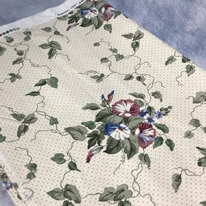 Waverly "Morning Vine" Decorator Fabric 56" x 2.9 yds Soft Green Floral RARE - Picture 1 of 6