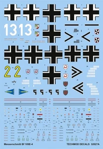 Bf 109E-4 - 1940 - 32027 - decals - Picture 1 of 2