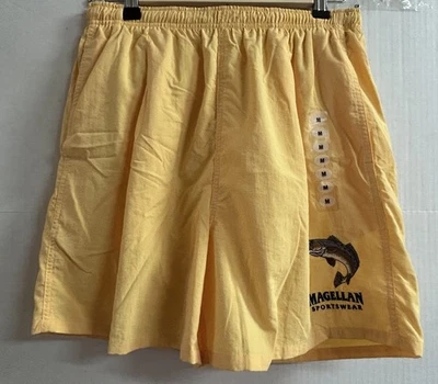 NWT Magellan Outdoor Men’s Yellow Shorts Swim Trunks Lined Size Medium - Image 1 of 4
