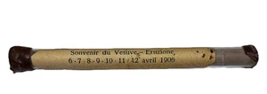 Vulcani Vesuvio Napoli Souvenir eruzione 1906 più custodia sigaro Garcia y Vega - Foto 1 di 19