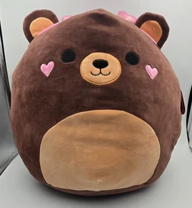 Squishmallows Kellytoy New w/ Tag 16" OMAR Valentine's Bear Stuffed Animal Plush - Picture 1 of 6