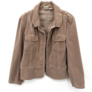Vintage Y2K St John Bay Cord Sakko Gr. XL braun Knopfleiste Downtown Girl - Bild 1 von 10