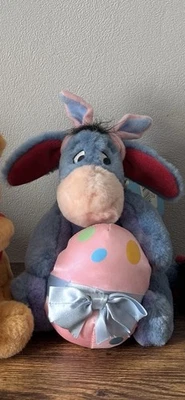 ⭐ ULTRA RARE Disney Store Eeyore With Easter Egg Plush — TAGGED! ⭐ - Image 1 of 4