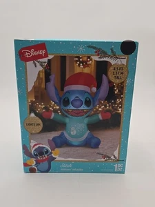 Disney Stitch Christmas Inflatable Airblown 4.5ft Yard Decor Blow Up Multicolor  - Picture 1 of 3
